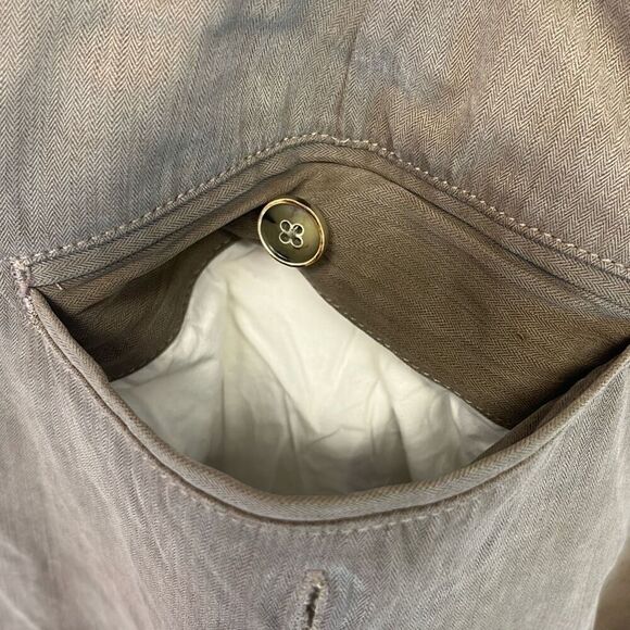 TOMMY BAHAMA Pants Men's Size 38x32 Brown Dress Silk Blend Pleated Front Casual - Picture 12 of 12